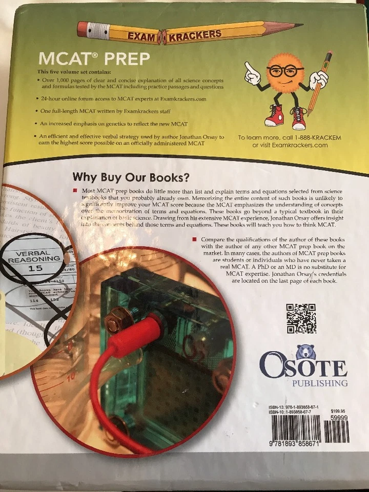 8th Edition Examkrackers MCAT Complete Study Package! VGC! L35 - Image 3 of 4