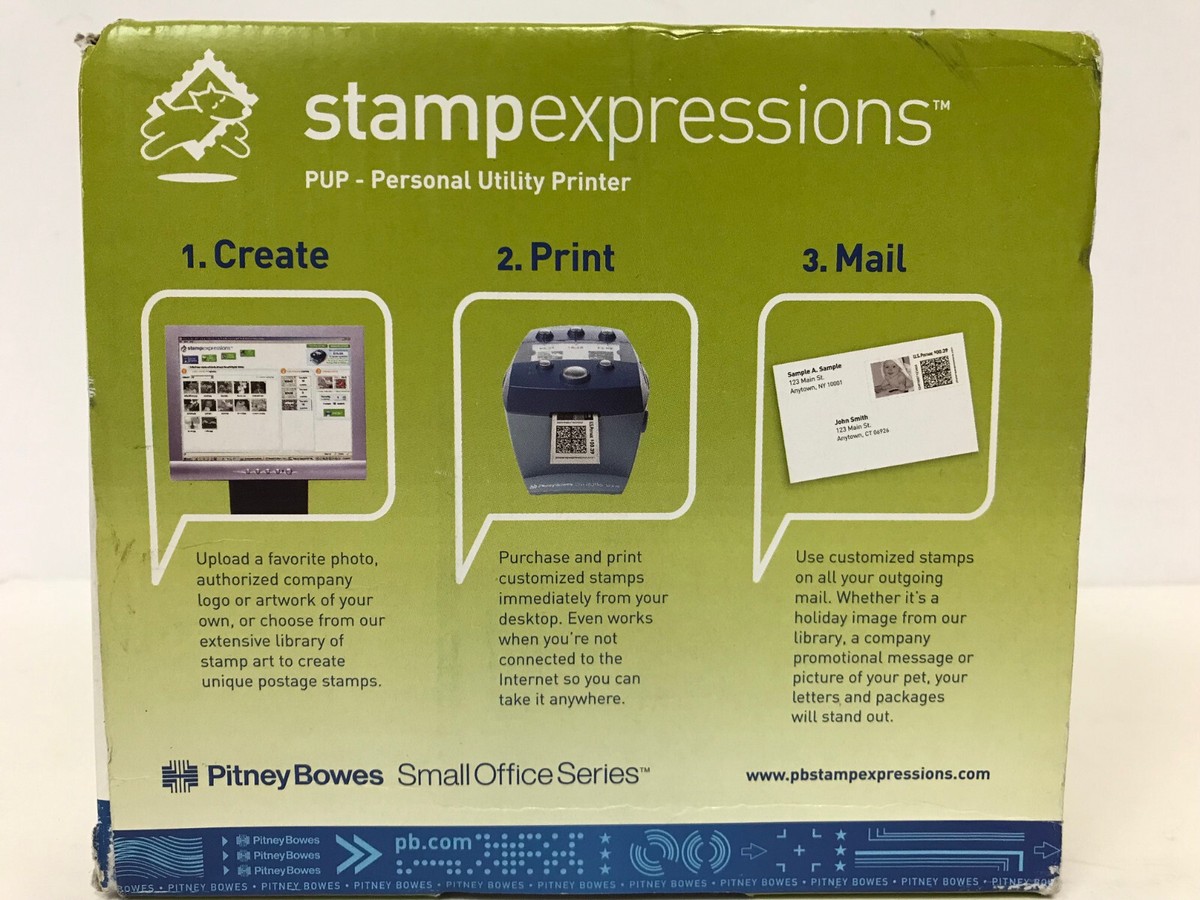 NEW PITNEY BOWES STAMP EXPESSIONS POSTAGE PRINTER MODEL 770-8 | eBay
