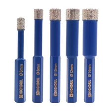 2pcs 6-14mm Diamond Drill Bits Core Bit Saw Cutter Drilling Masonary Concrete