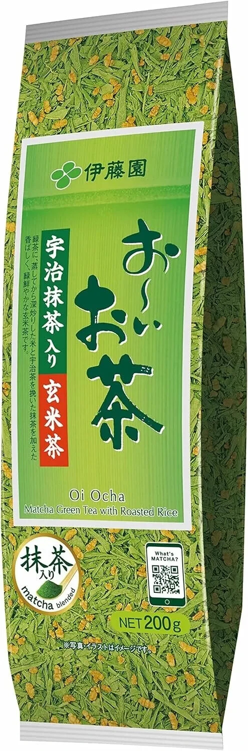 Itoen Oi Ocha Té de arroz integral con Uji matcha 200g hecho en JAPÓN Nuevo