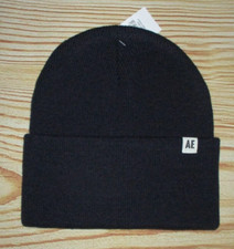 MENS AMERICAN EAGLE OUTFITTERS DARK BLUE BEANIE HAT ONE SIZE