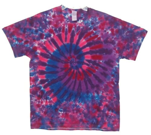 Psychedelic Tie Dye Pink Spiral Blotter T Shirt Sm Med Lg XL 2X 3X 4X 5X 6X tye  - Picture 1 of 1