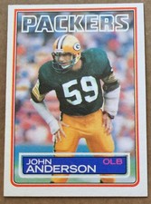 1983 Topps #75 John Anderson Green Bay Packers football card