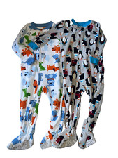 Boys Carter's lot of 2 footed sleep wear with zippers size 18 months