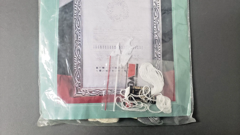 Victoria Sampler DREAMING OF A WHITE CHRISTMAS Heirloom Cross Stitch Hardanger - Image 4 of 4