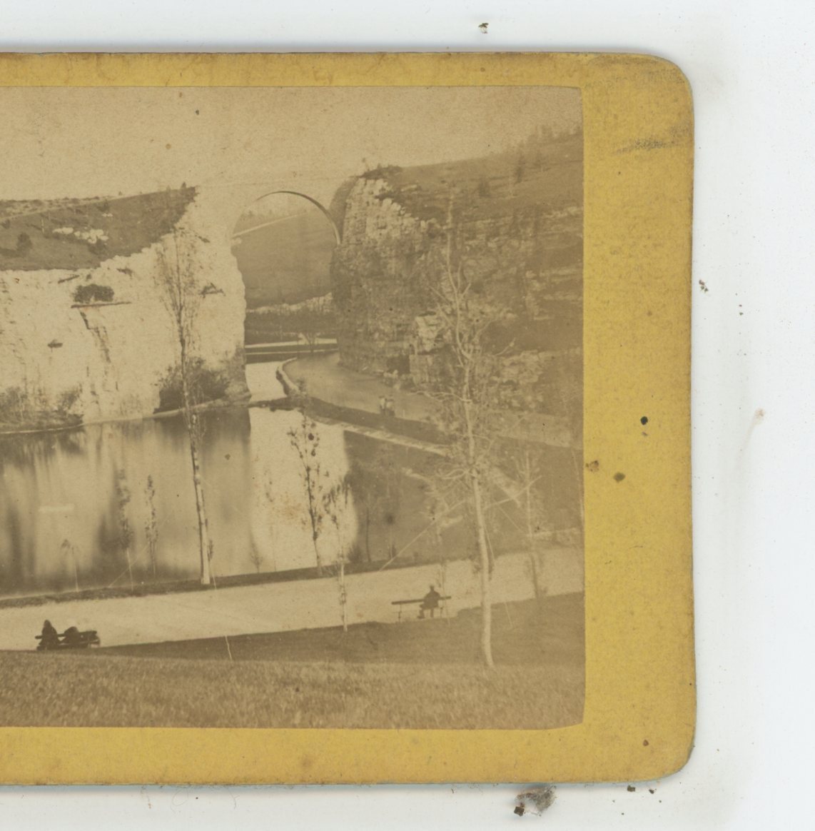 Parc des Buttes Chaumont Paris France Stereoview