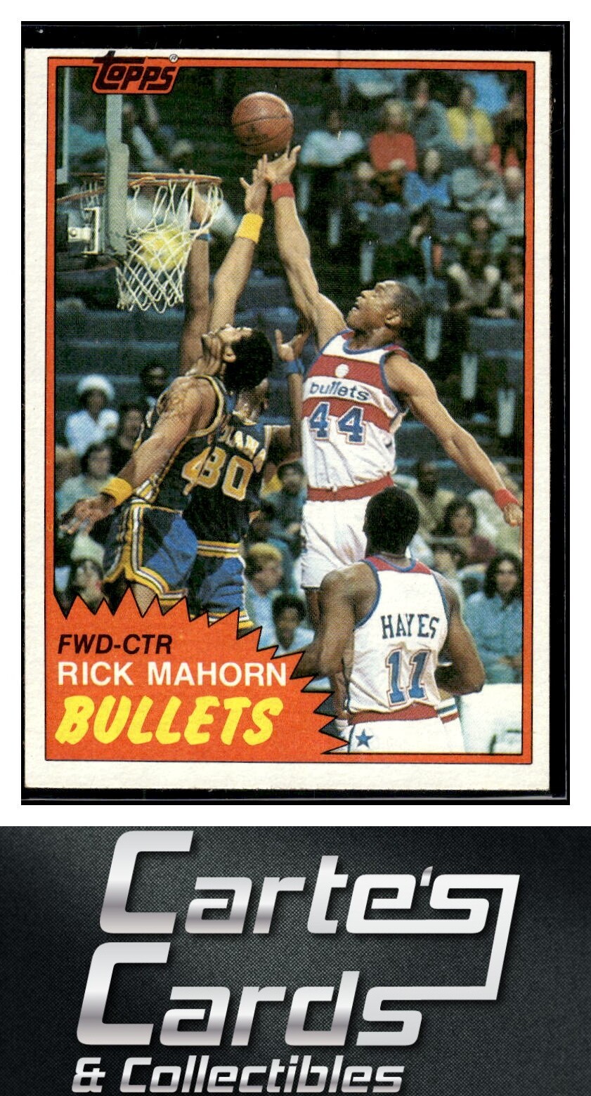 Rick Mahorn 1981-82 Topps #E98  Washington Bullets Rookie