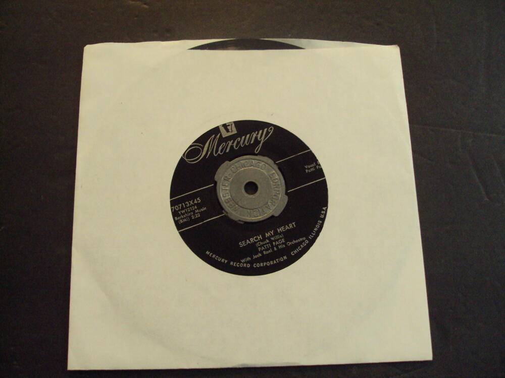 Patti Page Seqrch My Heary Mercury 70713 45 RPM Vinyl NM ID