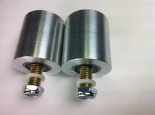 Belt grinder wheels for 2x72" knife grinders Set of 2 wheels with bolt axles