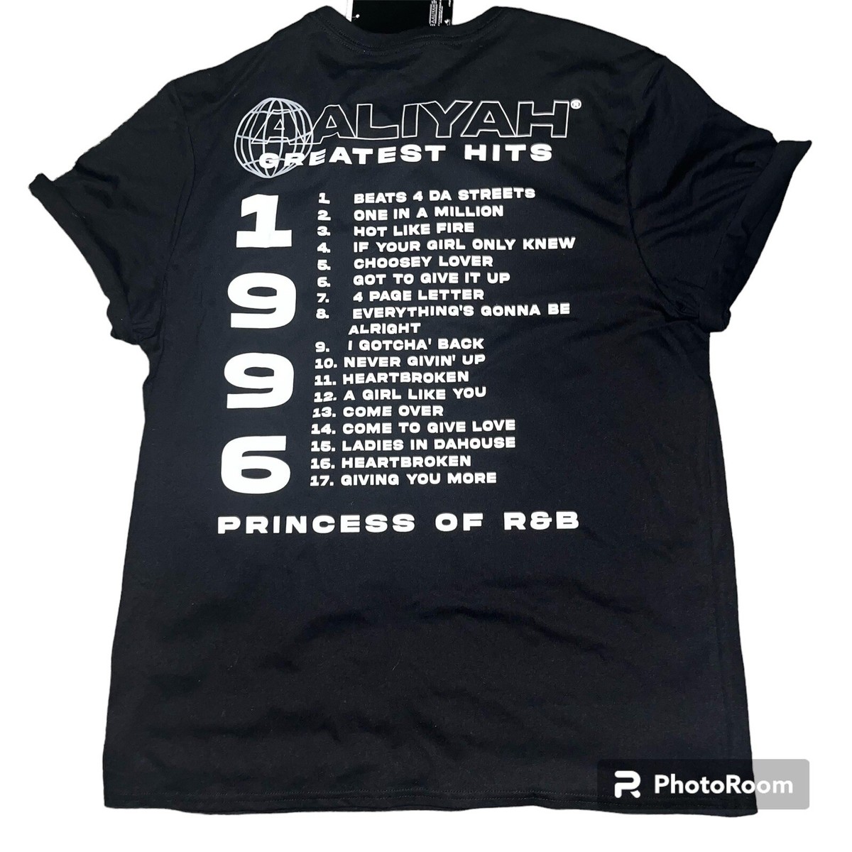 Aaliyah Princess Of R&B Greatest Hits T Shirt Unisex XL | eBay Aaliyah Princess Of R&B Greatest Hits T Shirt Unisex XL | eBay