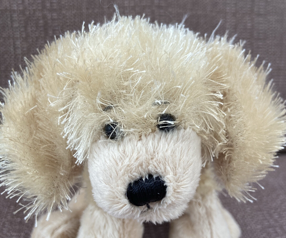 グリーンアイのキツネ　白毛　リアルファー　フィギュア　置物　ドイツ　ヴィンテージ Webkinz Lil'Kinz Golden Retriever Plush Dog Soft Toy #HS010 NO