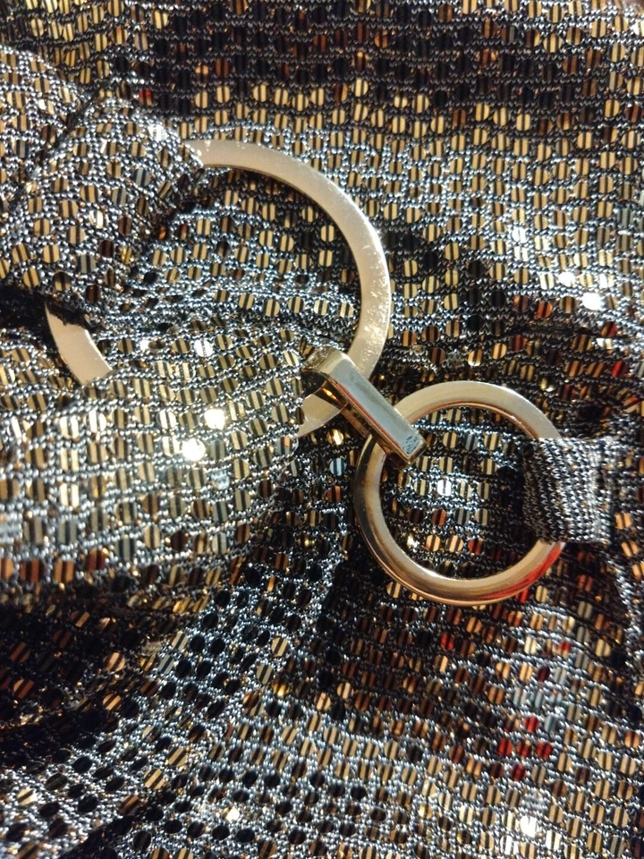 STAR by Julien Macdonald Glamorous Gold Party Sequinned Wrap Dress UK 12 - Image 2 of 3