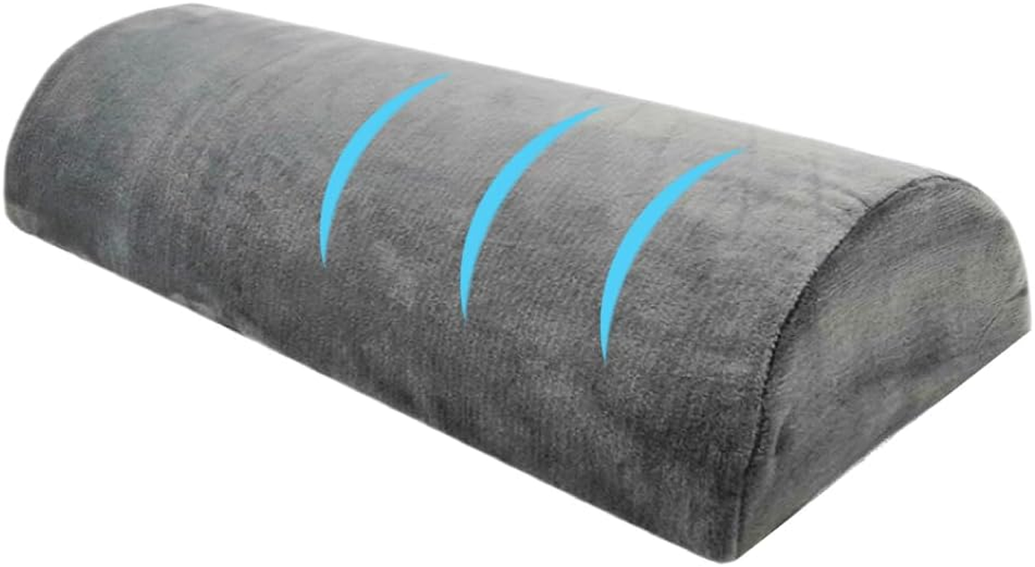 Half Moon Pillow, Bolster Pillow for Legs Lower Back and Head Lumbar Support Pil