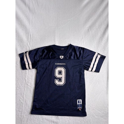 Dallas Cowboys Tony Romo Blue Jersey Youth Jersey Size XL Men's Small *