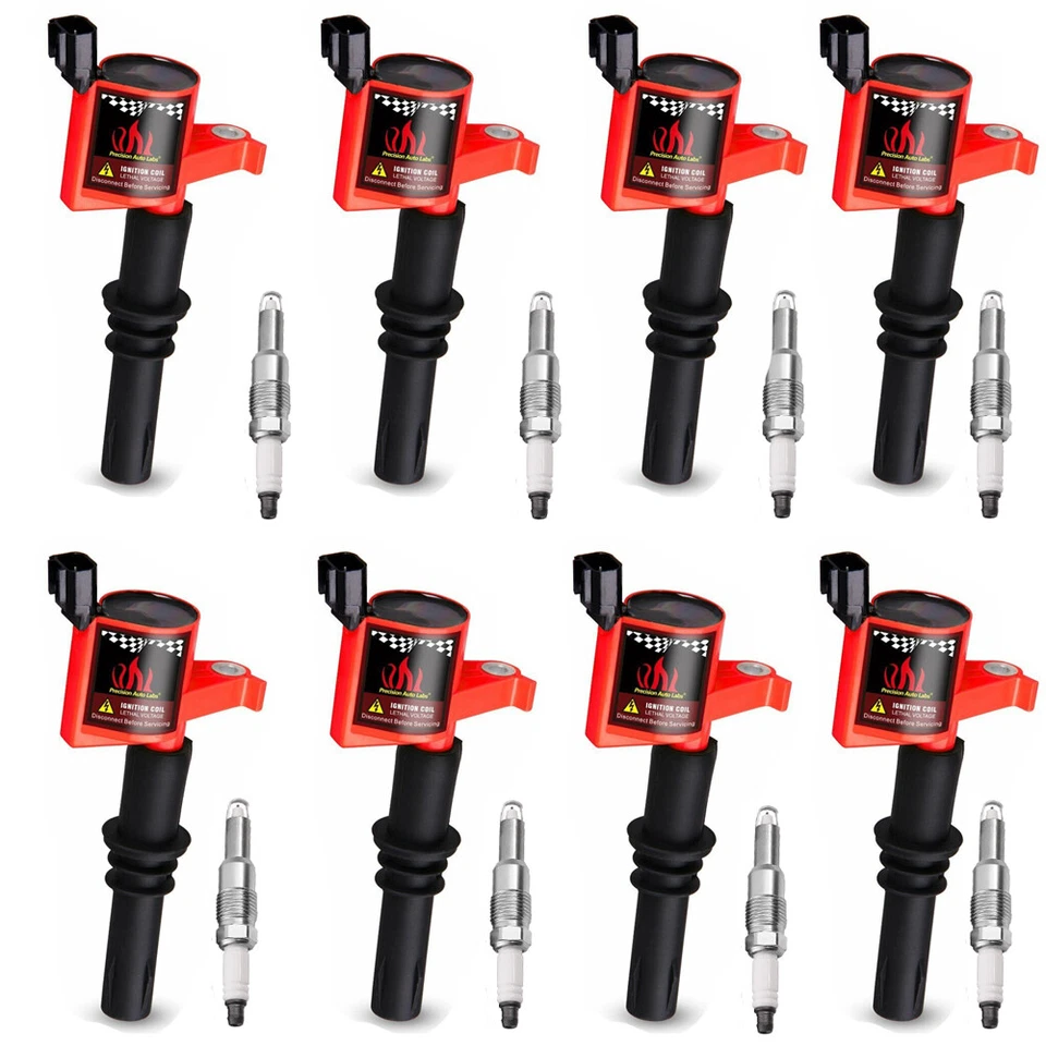 8 bobinas de encendido y 8 bujías para Ford Explorer 2006 2007 2008 4,6 L V8 Foto 2 de 4