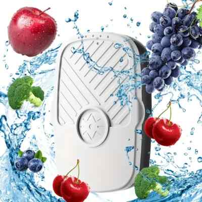 Ultrasonic Automatic Fruit and Vegetable Washing Machine White Convenient USB Socket