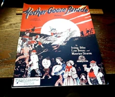 1928 Nursery Rhyme MOTHER GOOSE PARADE SONG SHEET MUSIC Bibo ready to frame