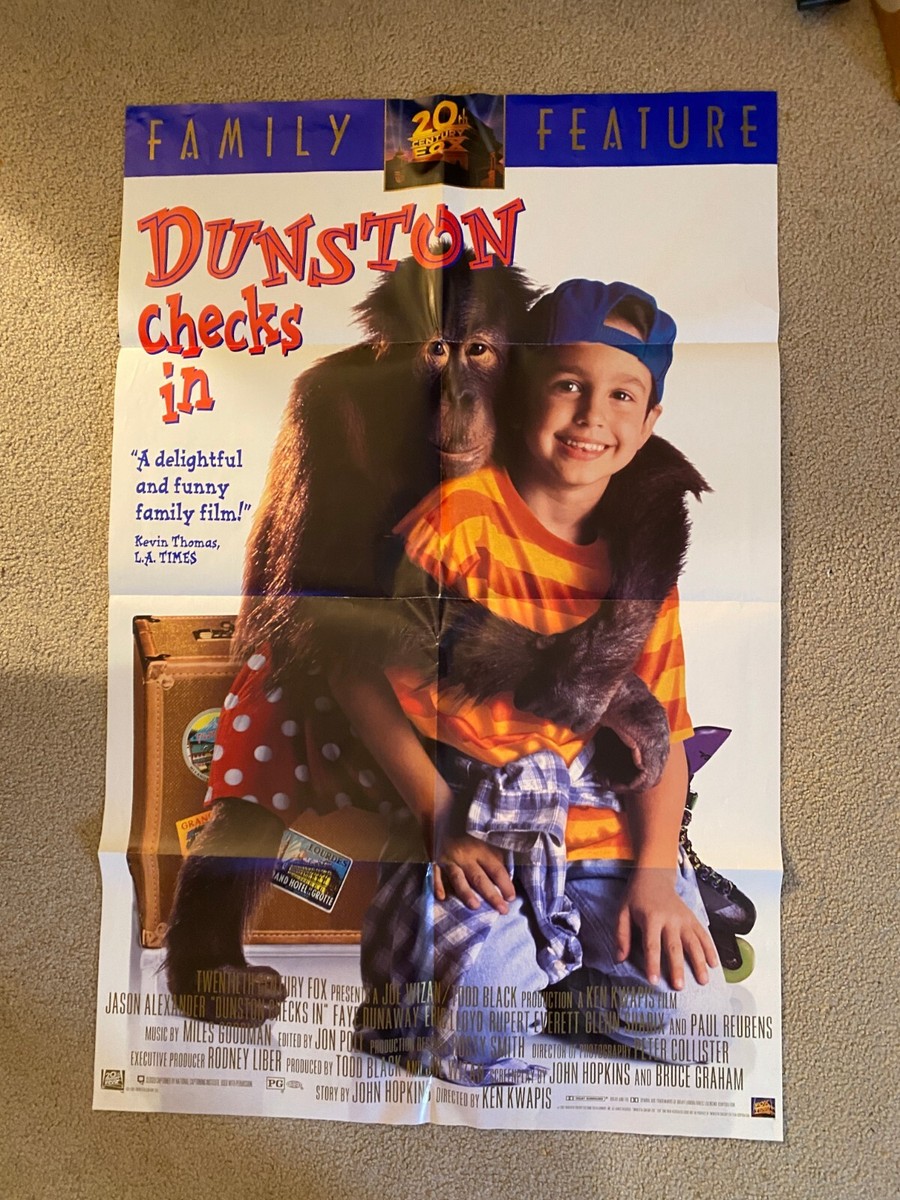 Poster: Dunston Checks In (1996): Video Store original, movie