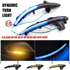 2x Sequential LED Side Mirror Turn Signal Lights For Audi A6 C8 (4K) A7 (4K8) A8