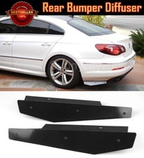 Carbon Effect Rear Bumper Fin Splitter Diffuser Canard Spoiler For Vw Cc 08-11 Carbon Effect Rear Bumper Fin Splitter Diffuser Canard Spoiler For Vw Cc 08-11
