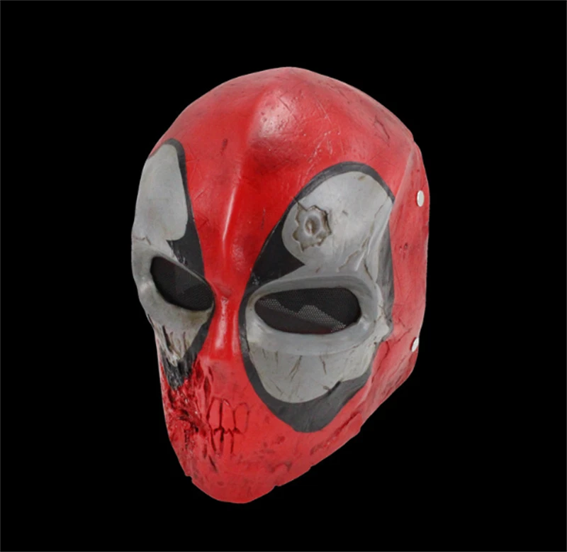 New Marvel Comics Deadpool Cosplay Visor Halloween Party Resin Mask Gift - Image 2 of 4