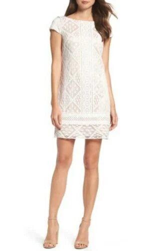 Vince camuto lace shift dress cheap