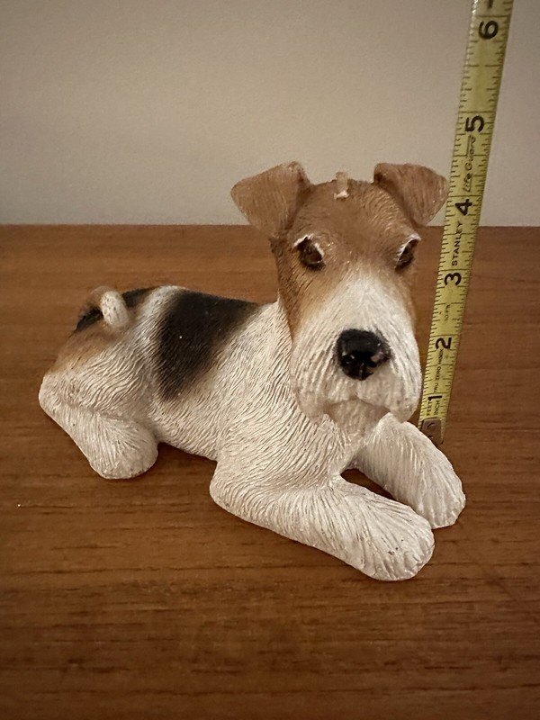 WIRE FOX TERRIER CANDLE—RARE