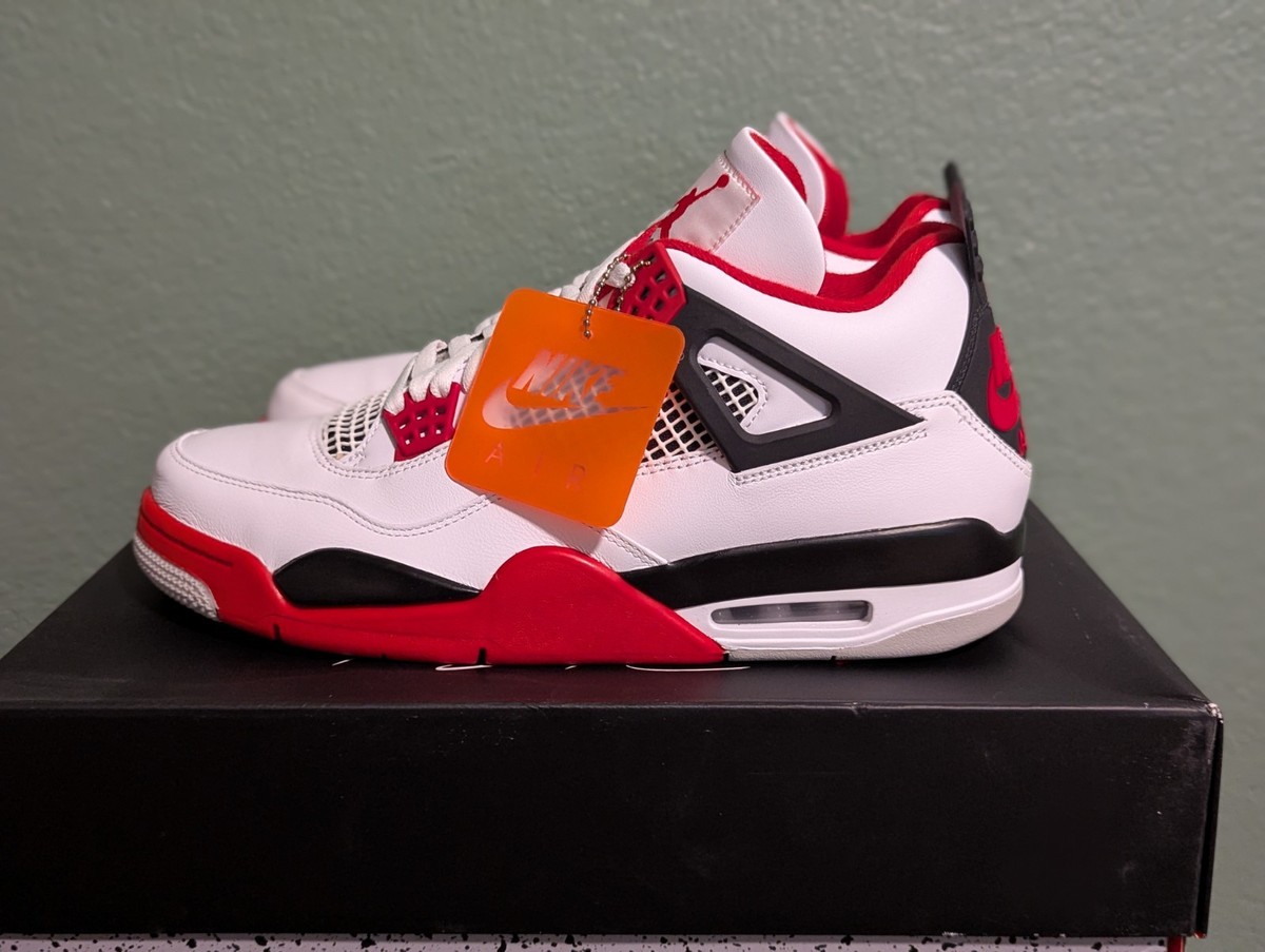 air jordan 4 retro red metallic footlocker