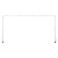 Over the Table Rod Stand with Clamps White Metal Table Arch Stand Tabletop Ballo