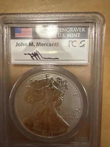 2006-P American Silver Eagle Reverse Proof PCGS PR69 – 20th Anniversary Set Coin