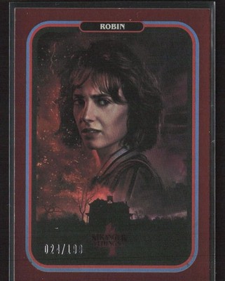 Robin Buckley 2022 Zerocool Stranger Things # 14 Orange Metal /199