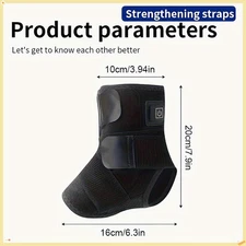 Therapeutic Heated Foot Massager Ankle Brace for Foot Recovery & Circulation NEW