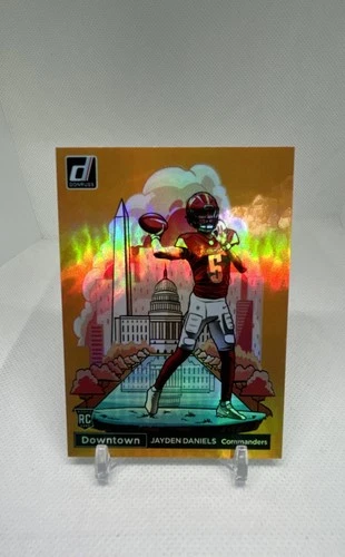 2024 Panini Donruss - Downtown! Jayden Daniels #16 Gold /10 (RC) Custom (RP)Read