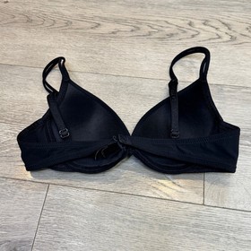 La Perla Black Padded T-Shirt Bra Underwire Double Strap USA 36A Portugal
