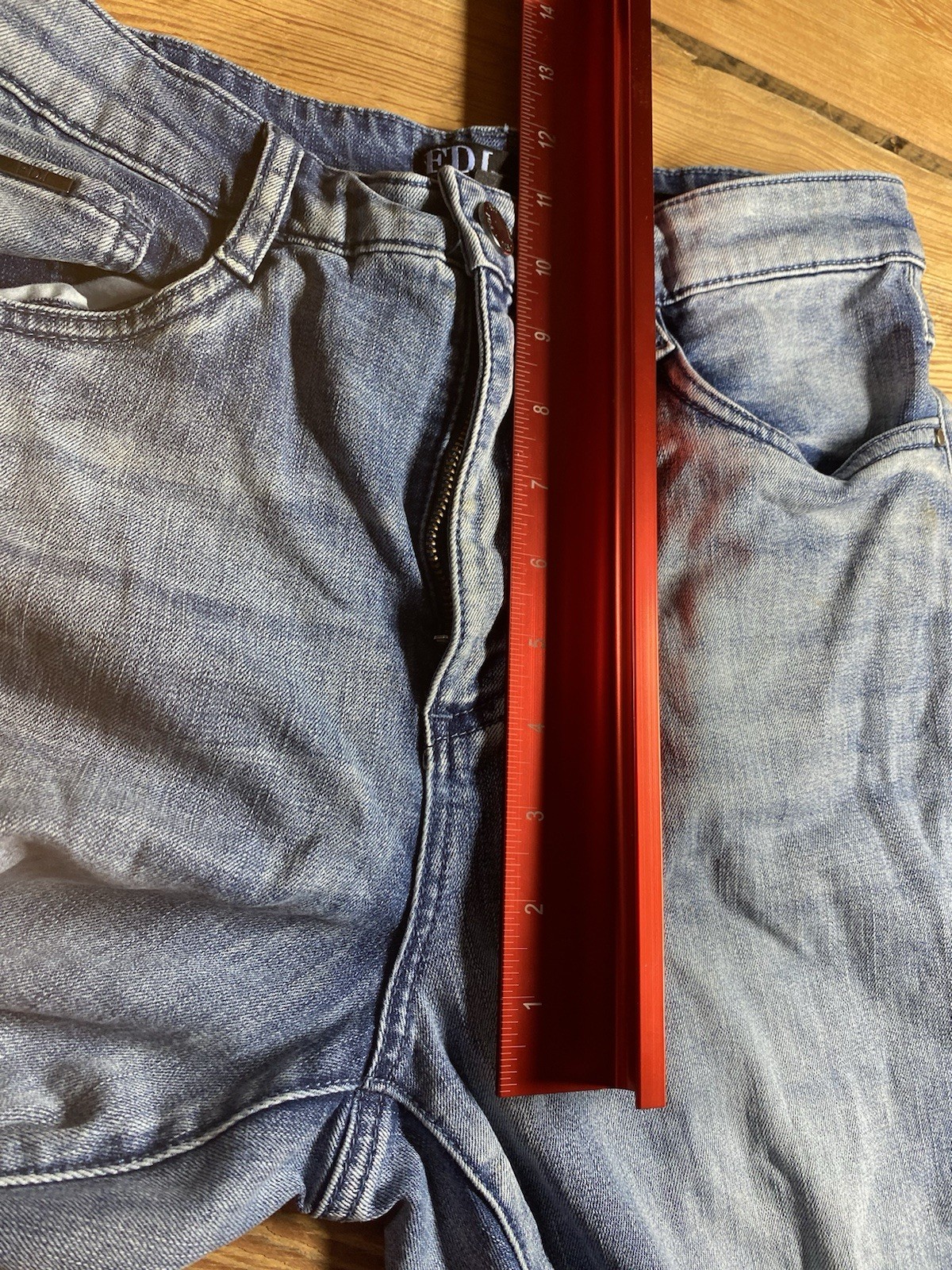 French Dressing Patchwork Jeans Suzann 29x28 Stra… - image 6