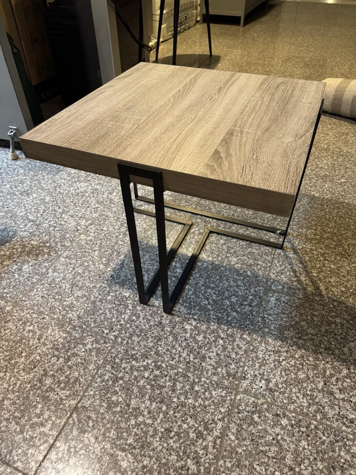 SAFAVIEH Pitt Mid-Century Scandinavian Wood Square End Table | Light Grey | - Image 3 of 4