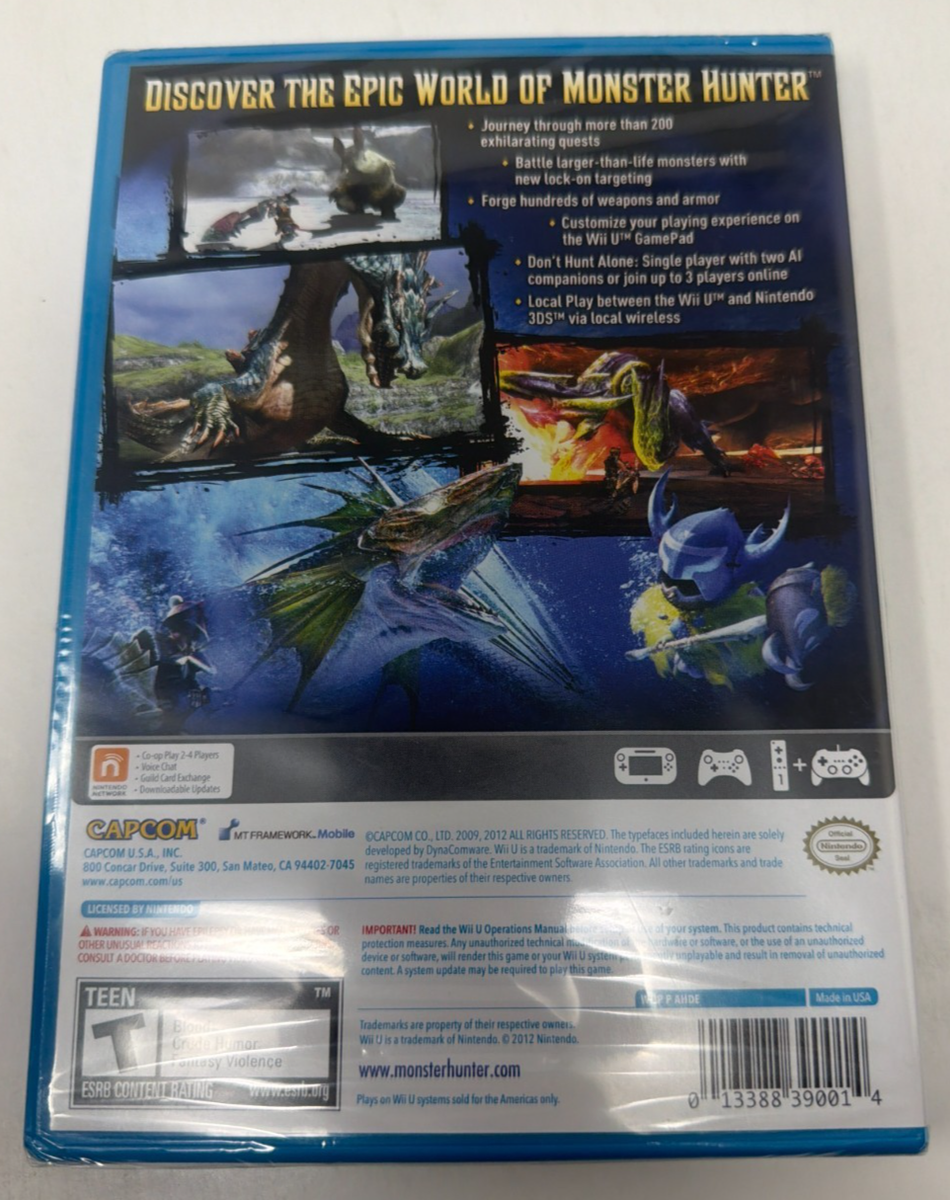 Monster Hunter 3 Ultimate (Nintendo Wii U, 2013) for sale online