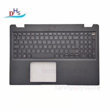 0JYG4Y Upper Case Palmrest UK Keyboard Backlit For Dell Latitude 3510 E3510