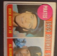 1969 Topps 1969 Rookie Stars Al Oliver, Richie Hebner #82