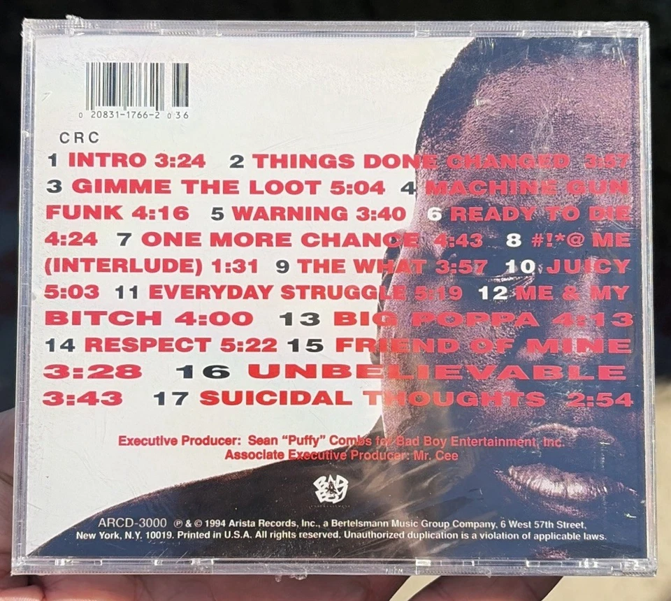 RARE ORIGINAL NOTORIOUS BIG READY TO DIE CD USA EDITION 1994 SEALED HIP HOP RAP - Image 2 of 4