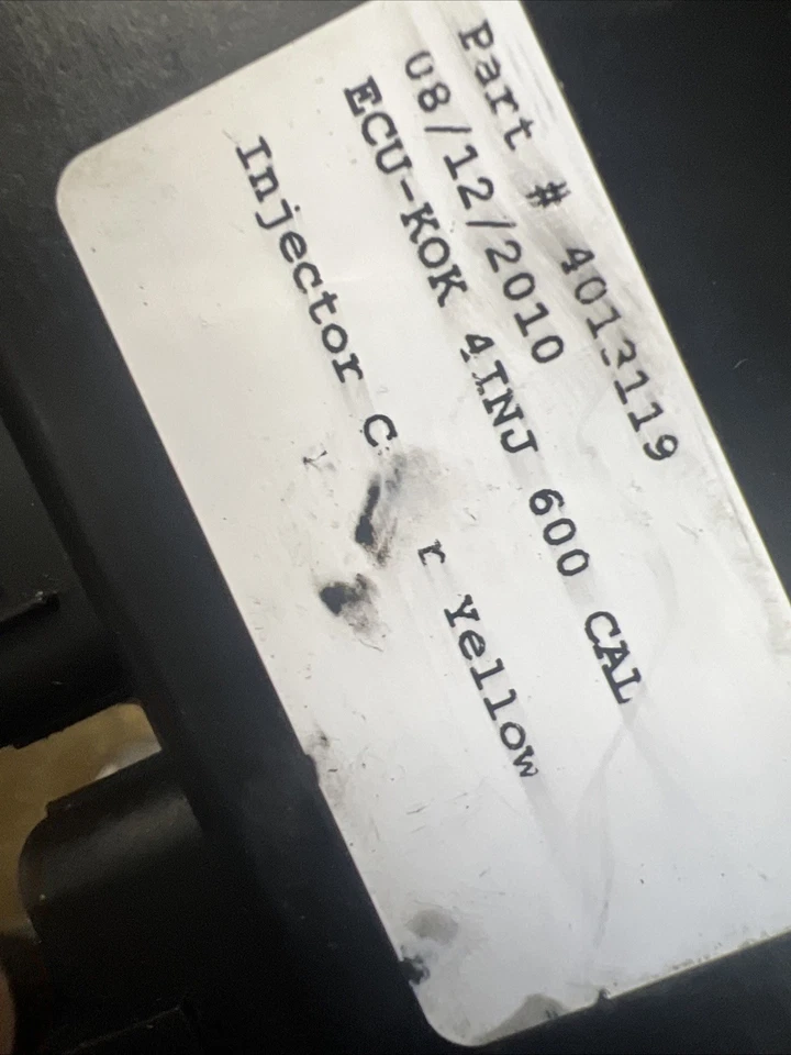 2011 Polaris Pro R 600 ECU computer box yellow injectors 4013119 -4012371 - Image 2 of 4