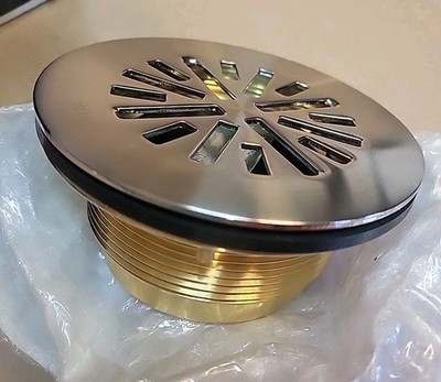 Delta DT051411-SS 4'' Prefab Round Shower Drain - Brilliance Stainless