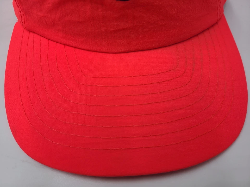 Vintage California Angels American Needle Snapback Hat Cap Nylon Neon Pink/Red - Image 3 of 4