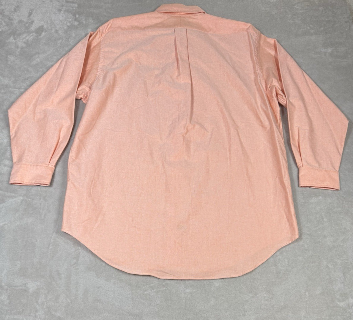 Ralph Lauren camicia uomo XXL salmone vestibilità classica manica lunga carne pony 16 32 33