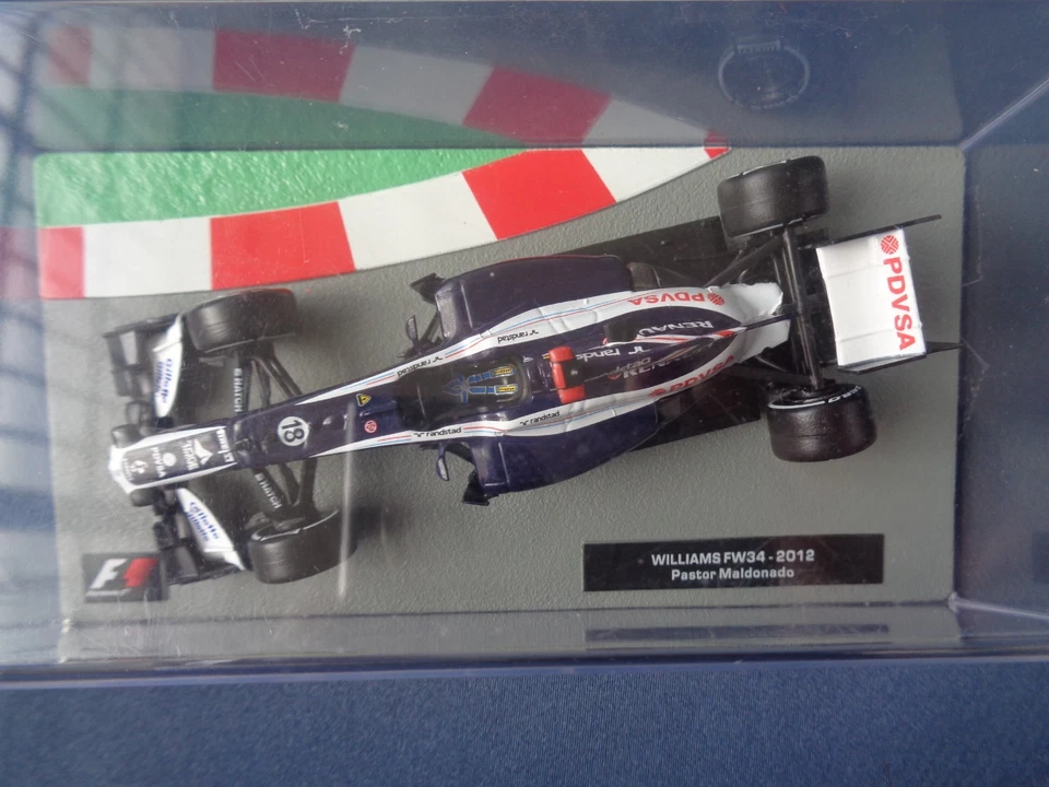 FORMULA 1 COLLECTION SCALA 1/43 MODELLINO WILLIAMS FW34-2012 PASTOR MALDONADO - Immagine 4 di 4