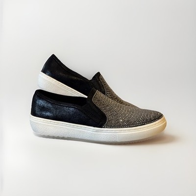 Skechers Street Goldie Slipper Damen Gr. 5 UK (38 EU) Glitzer Schwarz