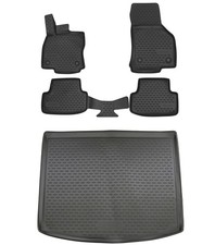 Gummi Kofferraumwanne Fußmatten Set für Seat Leon 3 ST Kombi Laderaumwanne Matte