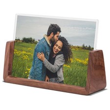 Komimaci 4x6 picture frames, Solid Rustic Wooden Photo inch, Horizontal