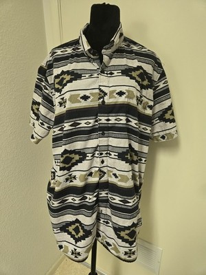 American Rag Tribal Southwestern SS Button-Down Shirt Sz XXL