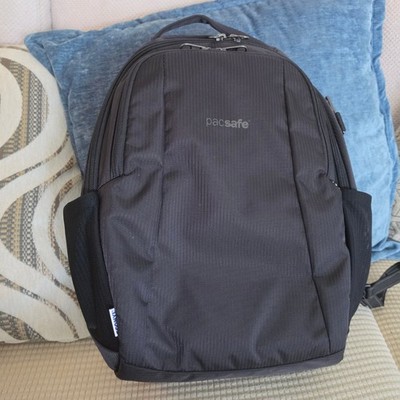 Pacsafe Metrosafe LS350 Anti-Theft Backpack Black Econyl 15L 16'' Tall